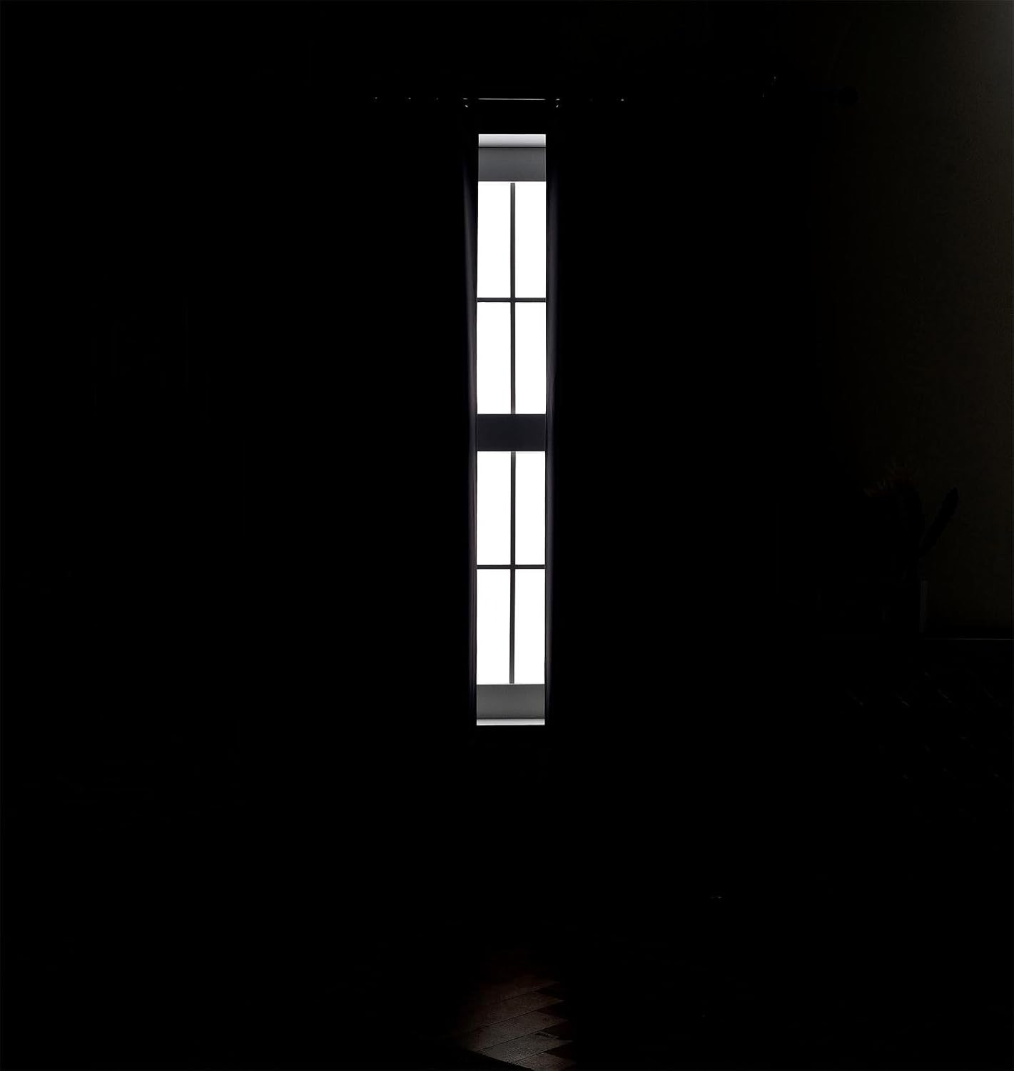 MIUCO Blackout Curtains Room Darkening Textured Grommet Window Curtains for Living Room 2 Panels 52x84 Inch Dark Grey