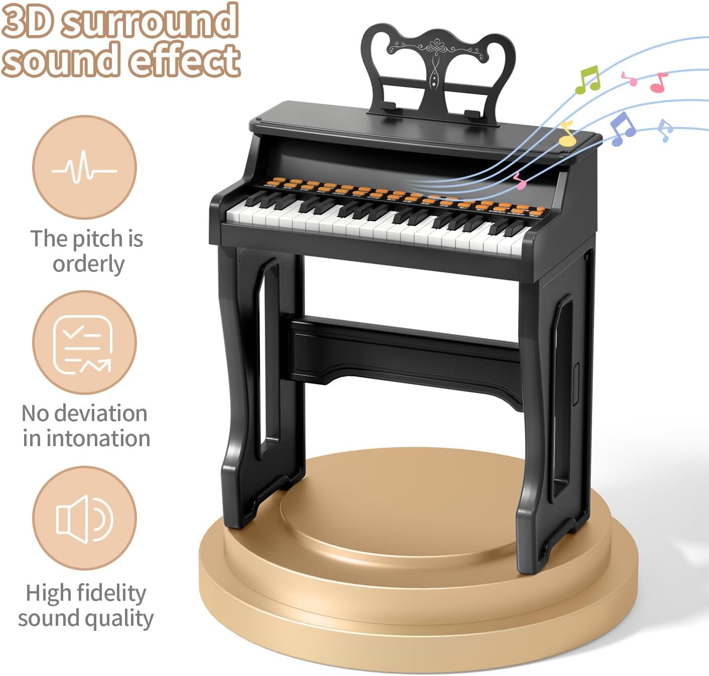 Toy Pianos for Kids Ages 3-7 - Children's Musical Keyboard for Beginners Boys Girls Birthday Gift Learning Piano 37 Keys 4 5 6 8 Years Old Girls and Boys Birthday Gift