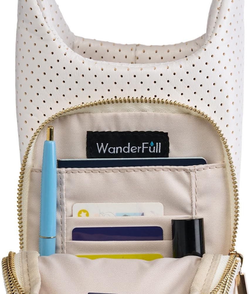 WanderFull® Original HydroBag® Collection, Water Bottle Holder w/Strap & Phone Pocket, Hands-Free Crossbody Water Bottle Bag