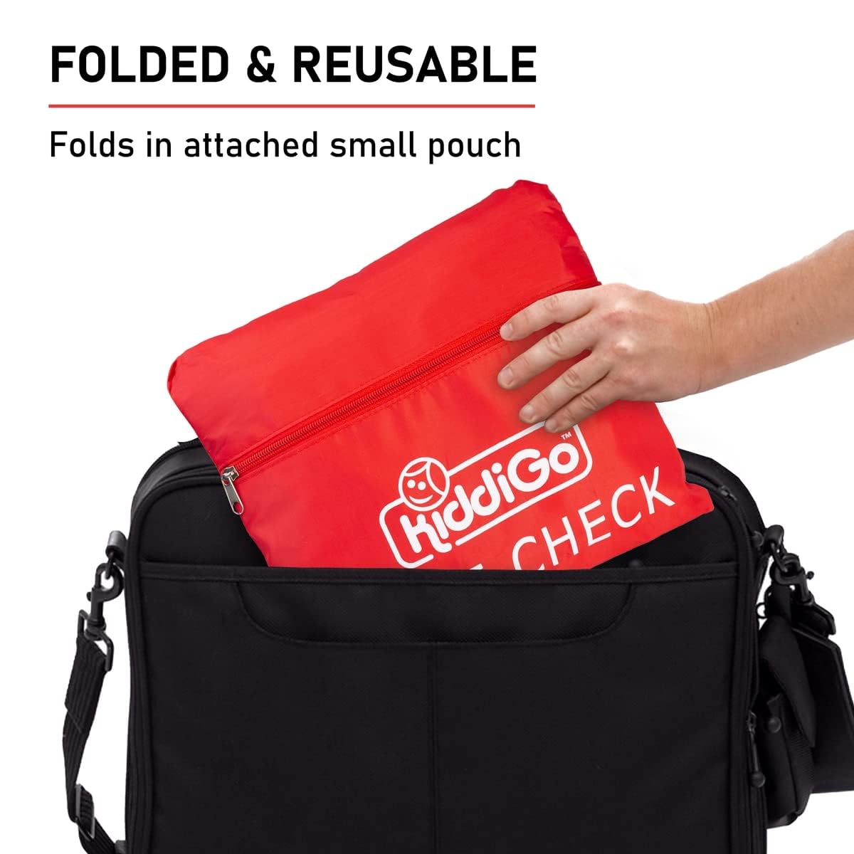 Travel Stroller Bag for Airplane, Red, 47" H x 24" W x 15" D, Fits Most Large, Single, Double, Jogging Strollers,Waterproof, Heavy-Duty Protection, Easy-to-Carry Design