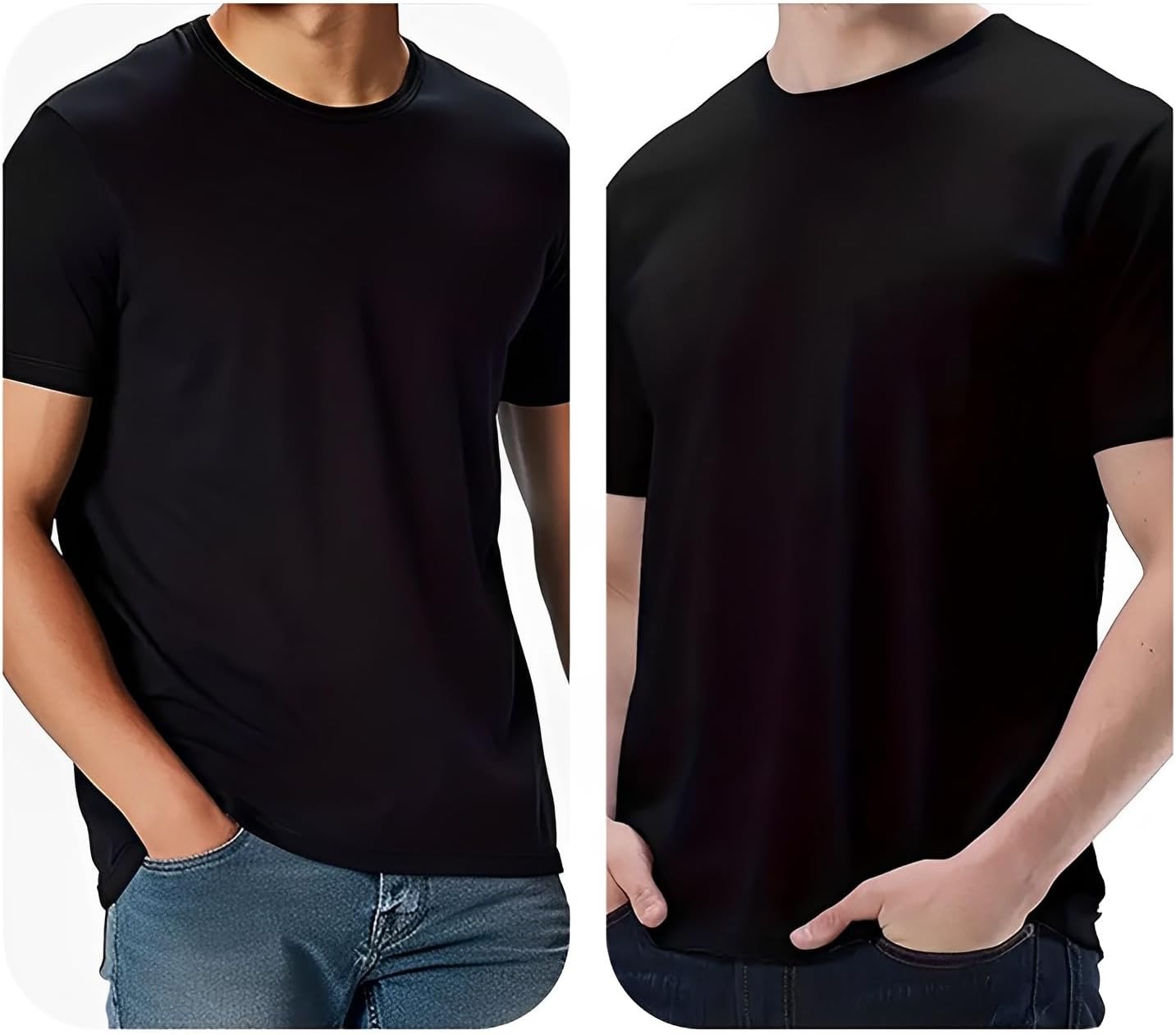 Polyester Adult T-Shirts for Sublimation, 6 Pack, White, Crew Neck, Short Sleeve