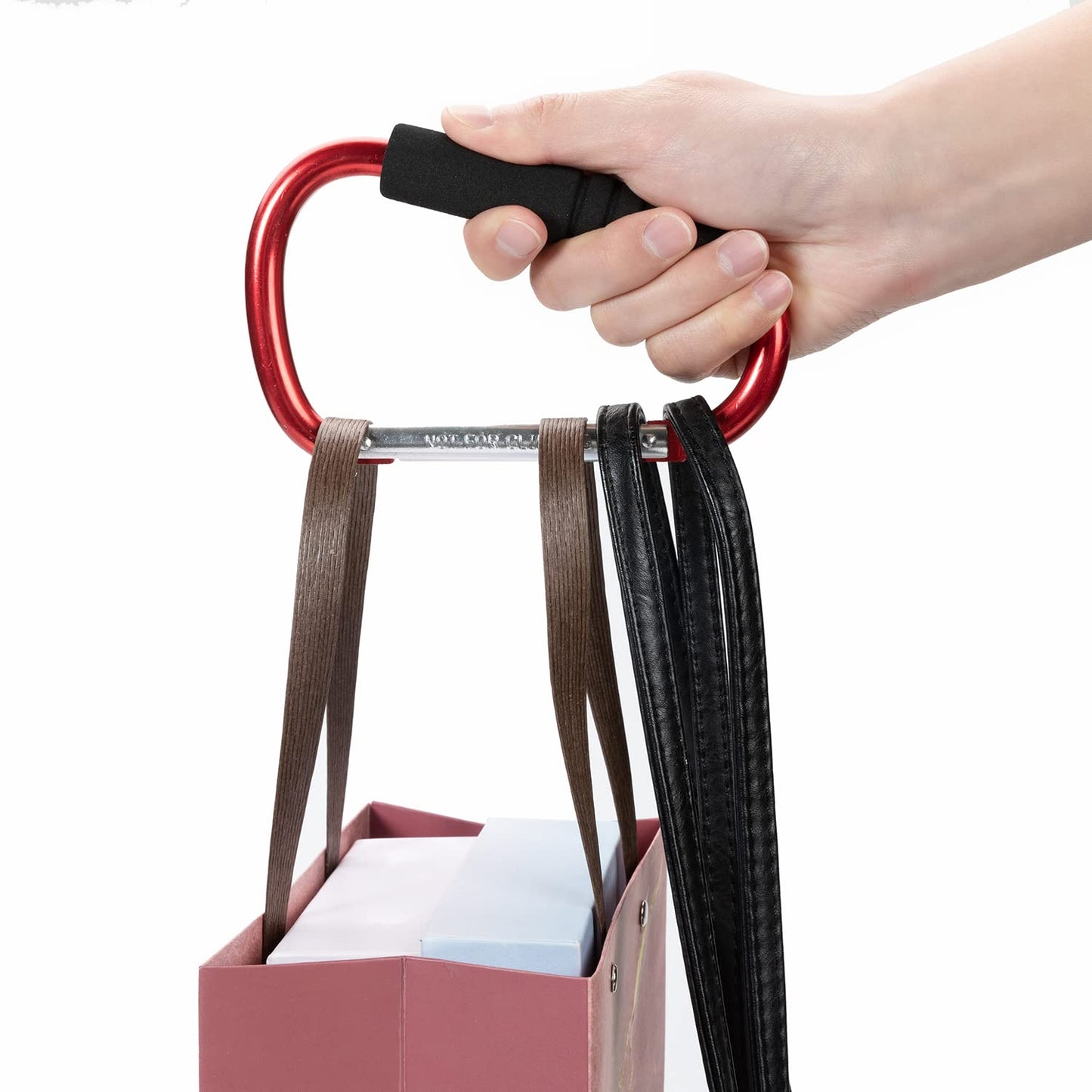 Stroller Hooks by Baby,2 Pack Convenient Organizer Hook Bag Clips to Diaper Bags Red