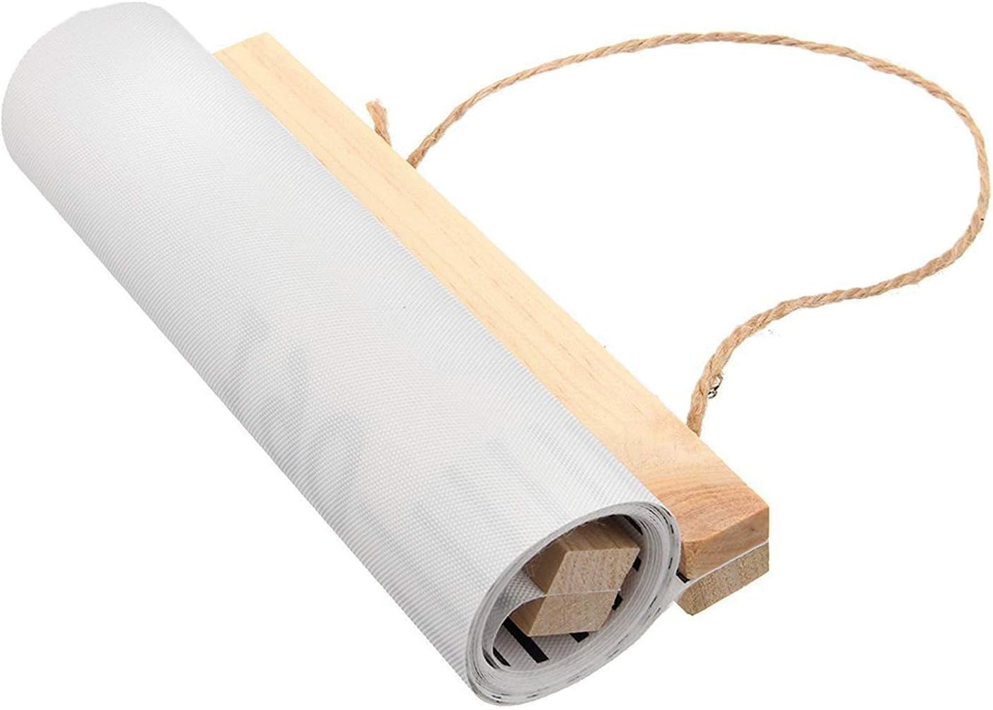 Kids Growth Chart, Wood Frame Fabric Canvas Height Measurement Ruler from Baby to Adult for Child's Room Decoration 7.9 x 79in (7.9 x 79in, Pink & Grey)