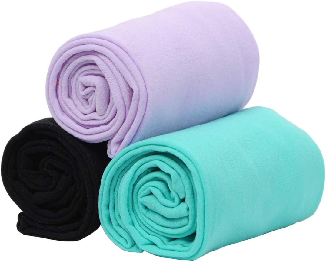 EVERSWE 3 Pairs Pack Girls Microfiber Tights Multiple Colors