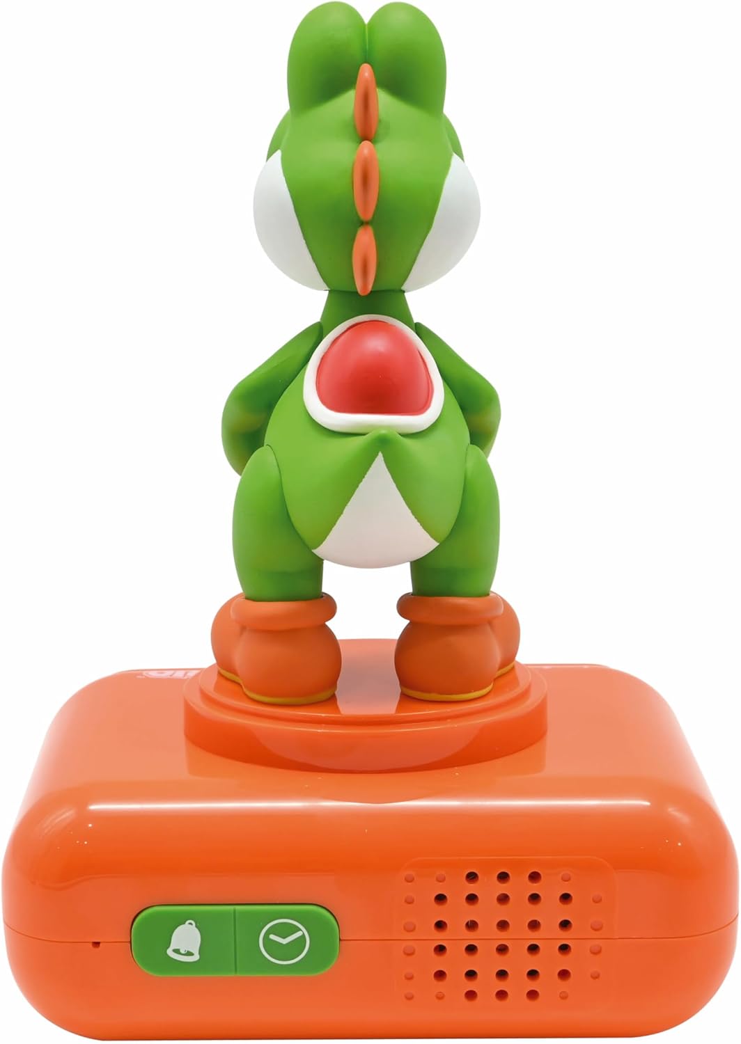 LEXiBOOK, Super Mario, Yoshi Nightlight Alarm Clock, Sounds and Melodies, LCD Backlit Screen, Luminous, Snooze, Red/Green, RL800NI1