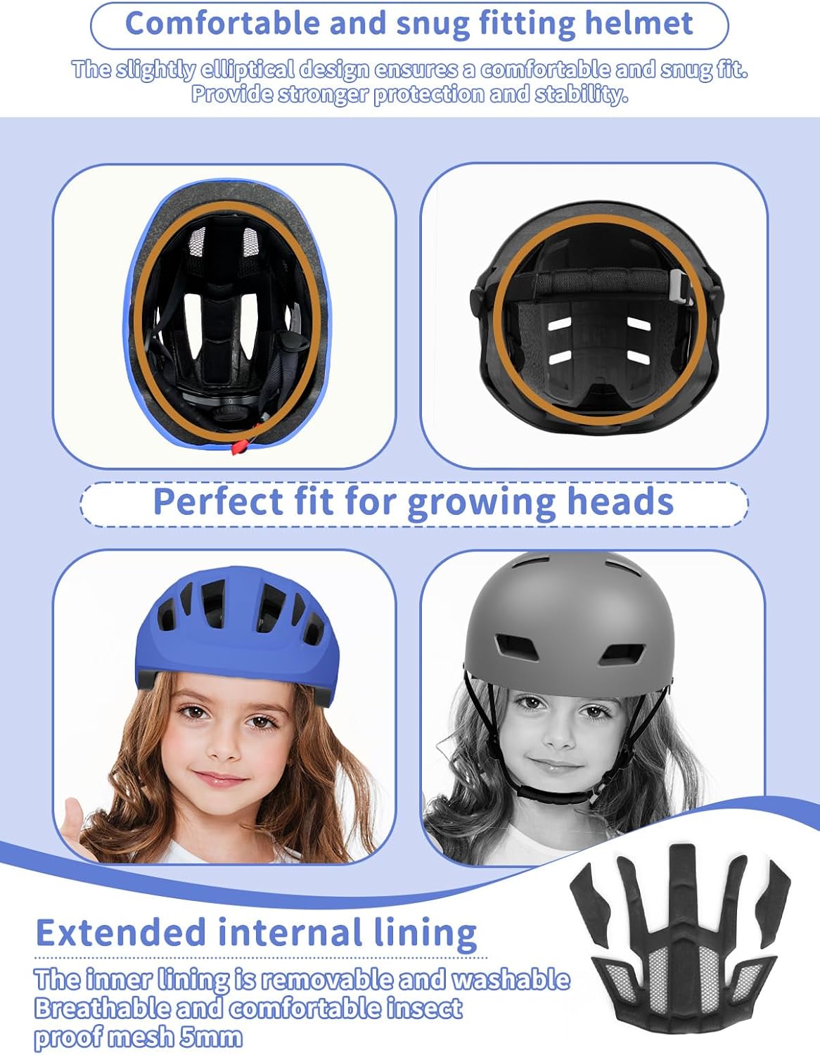 XJD Toddler Helmet Kids Bike Helmet for Infant/Baby Multi-Sport Adjustable Skateboard for Kids Boys Girls Lightweight for Age 1 and Older