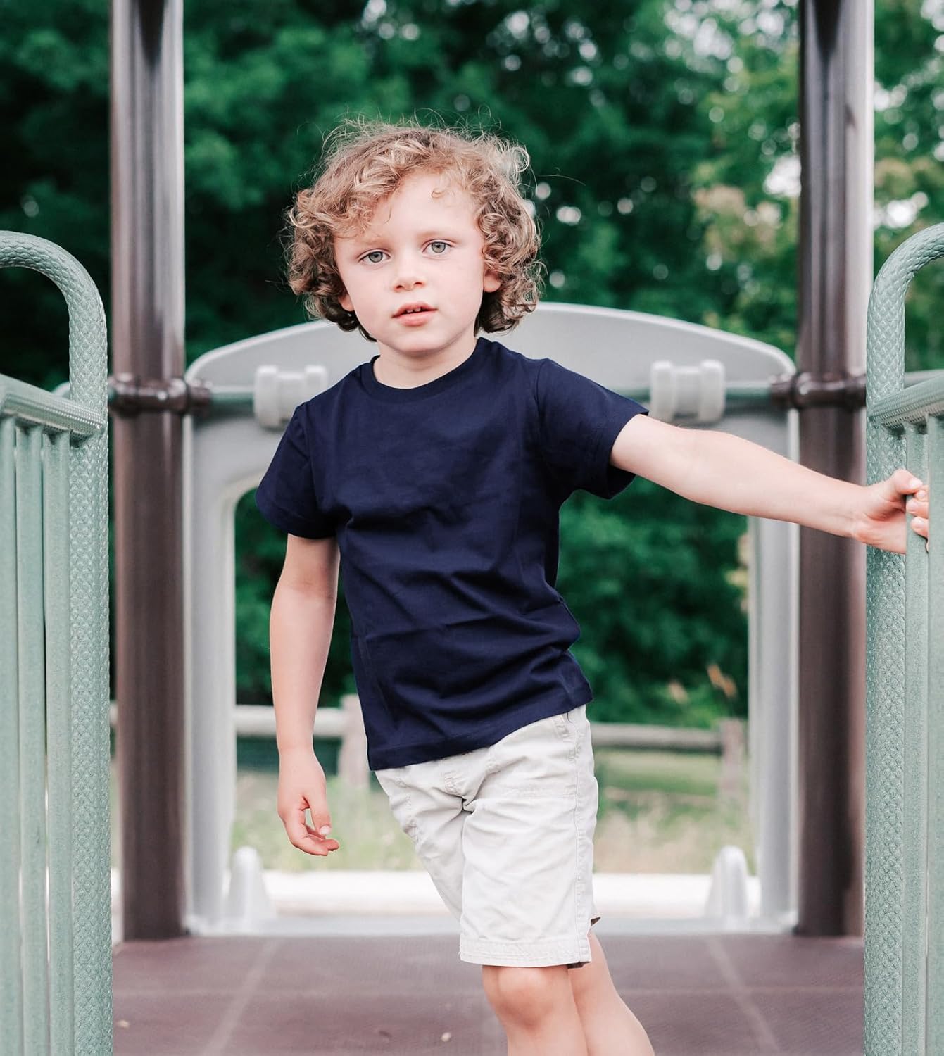 LAPASA Kids T-Shirts Short Sleeve (4 Pack) 100% Cotton Plain Top Tees Boy & Girl Unisex Toddler Children Tie Dye Summer K01