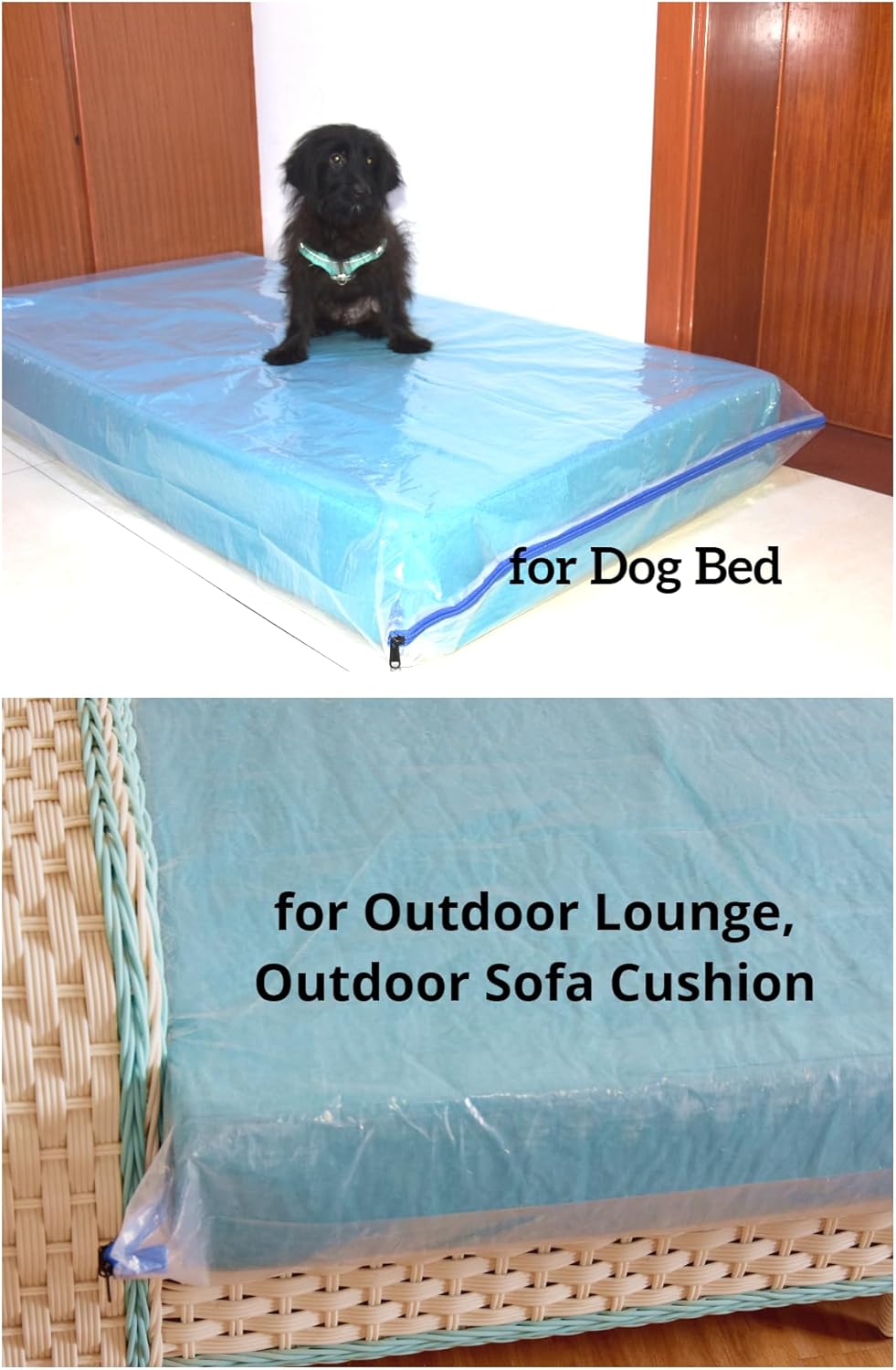 Crib Mattress Storage Bag with Zipper -5 Mil Plastic Waterproof Crib Mattress Bag for Moving and Storage