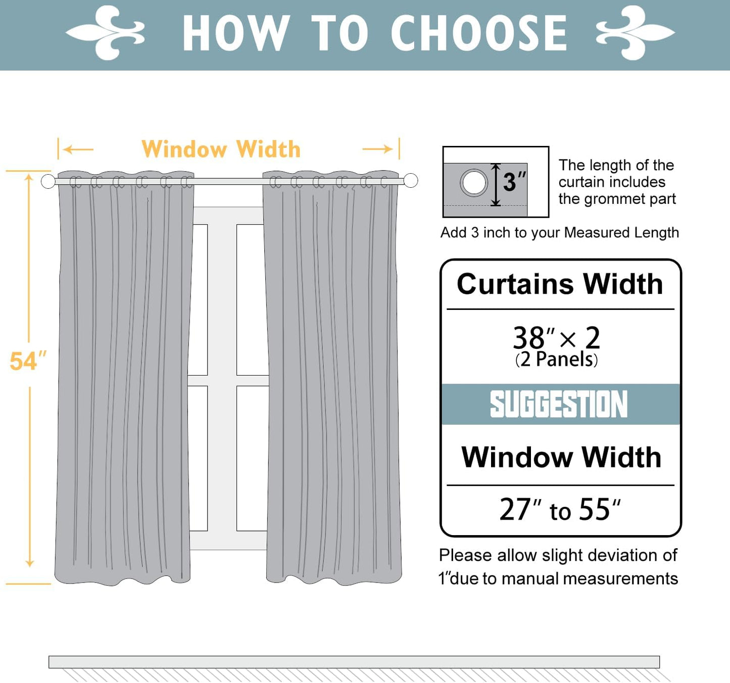 ChrisDowa Blackout Curtains 54 inches Long for Bedroom - 2 Panels Set Grommet Thermal Insulated Room Darkening Curtains for Living Room (Biscotti Beige, 38 x 54 Inch)
