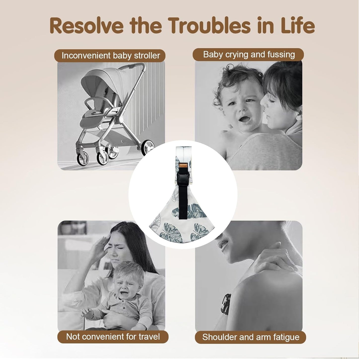 Baby Sling Carrier,Toddler Carrier, 2025 New Baby Sling,Portable and Lightweight Sling,Non-Slip Hip Seat Carrying 10-30lbs(Heart)