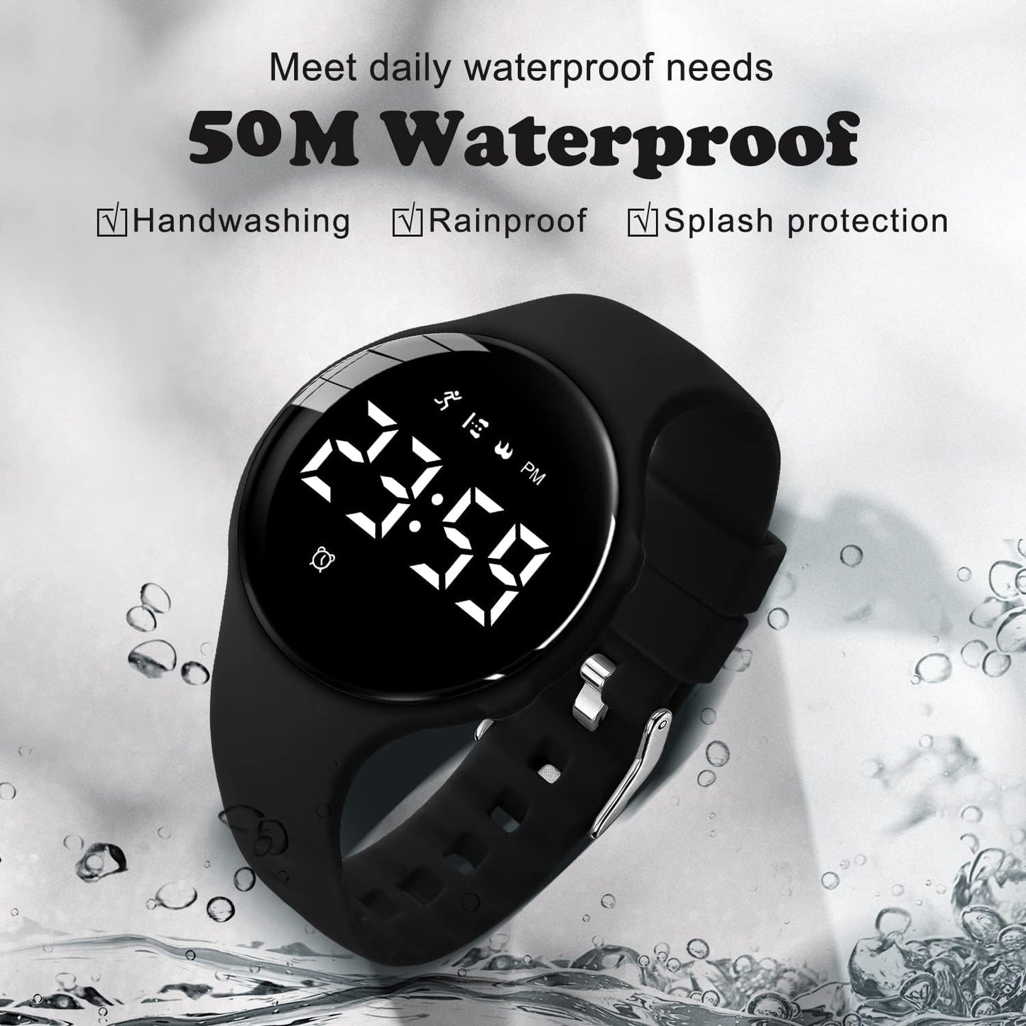 Kids Watches for Girls Boys Digital Sport Watch with Step Counter Pedometer Vibration Alarm Clock, No App Waterproof Fitness Tracker Kids Watch Boys Girls Teens Students Ages 5-16