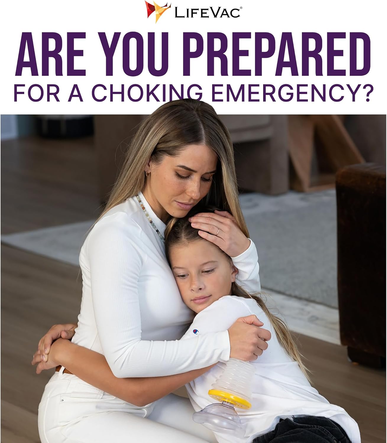 LifeVac Home Kit - Portable Suction Rescue Device, First Aid Kit for Kids and Adults, Portable Airway Suction Device for Children and Adults