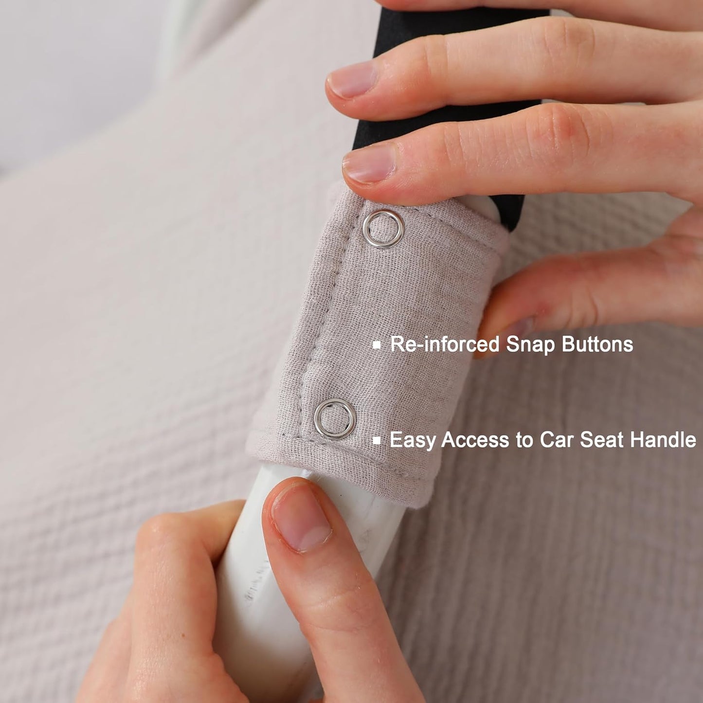 100% Muslin Cotton Car Seat Cover Baby, Carseat Canopy Cover, Universal Fit Stroller Covers for Boys and Girls (Summer Wheat)