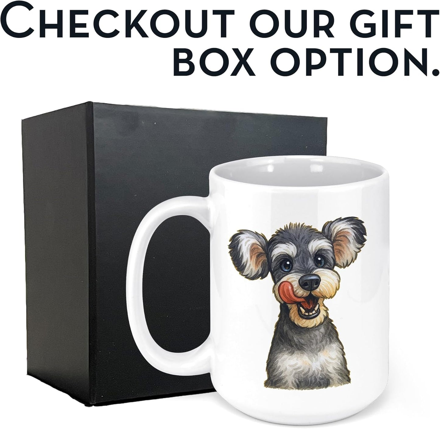 Personalized Coffee Mug, Custom Photo Caricature Gift, Funny Customized Coffee Gift for Men & Women, Custom Mugs with Pictures, White 15oz Customized Fathers Day Mug