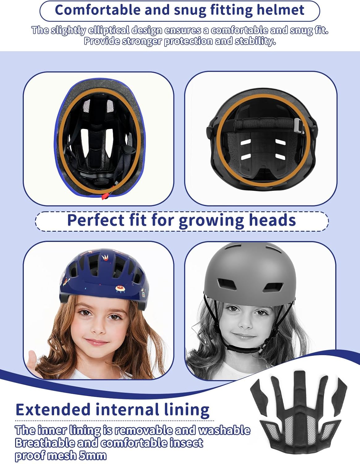 XJD Toddler Helmet Kids Bike Helmet for Infant/Baby Multi-Sport Adjustable Skateboard for Kids Boys Girls Lightweight for Age 1 and Older