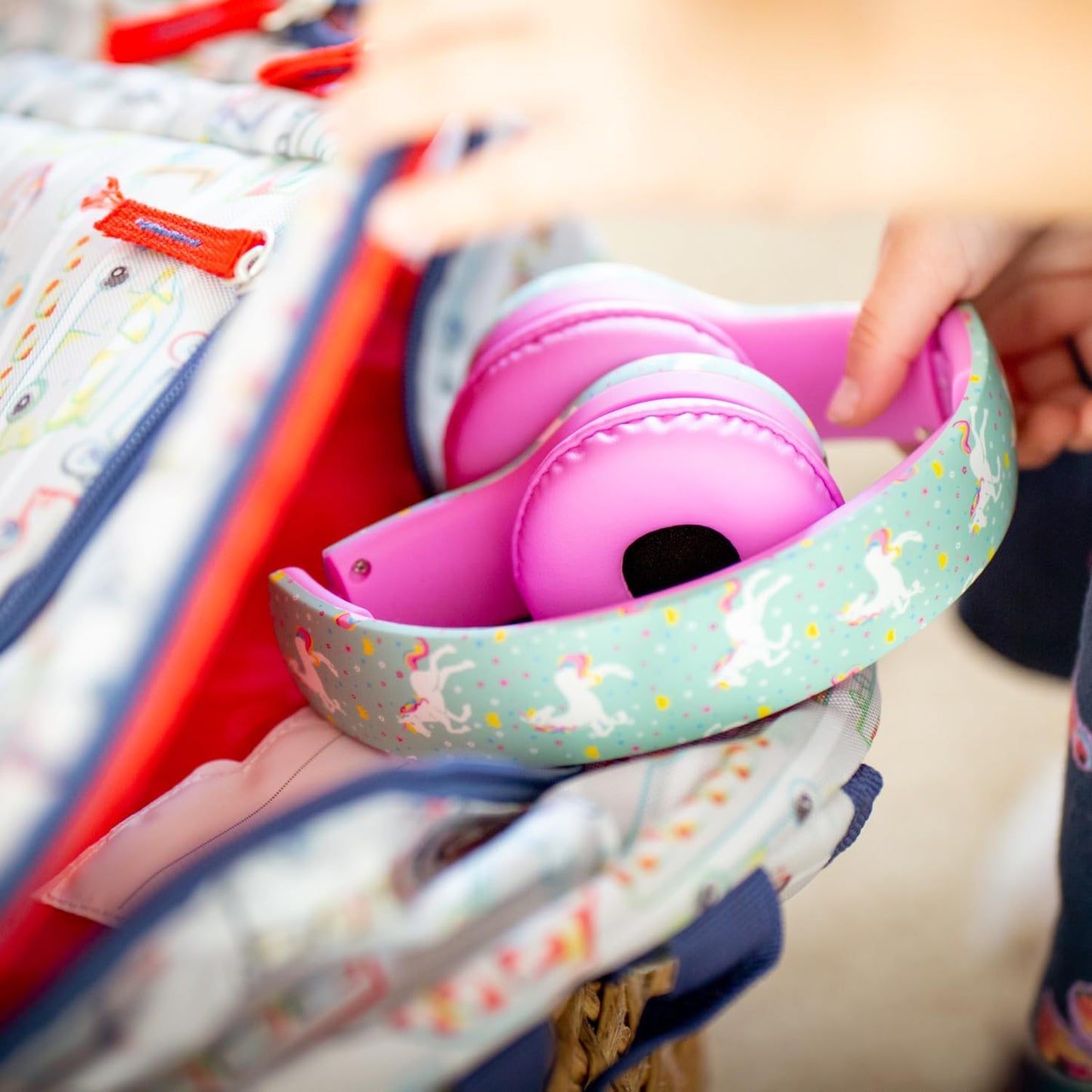 Snug Play+ Kids Headphones – Volume Limited 93dB for Safe Listening – Foldable, Durable Headphones for Toddlers, Boys & Girls – Tangle-Free Cord – Ideal for Travel, School, Tablets - Robots