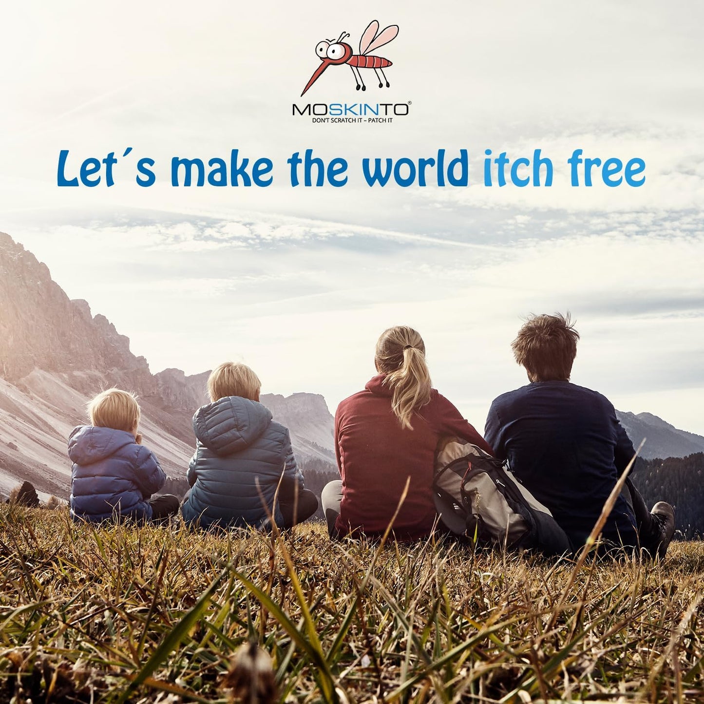 Moskinto The Original Mosquito Itch Relief Patches for Kids & Adults, Bug Bite Patches Soothe Swelling & Itching, Anti Itch Bug Bite Relief, Suction Tool Alternative, Family Pack, 42 Count