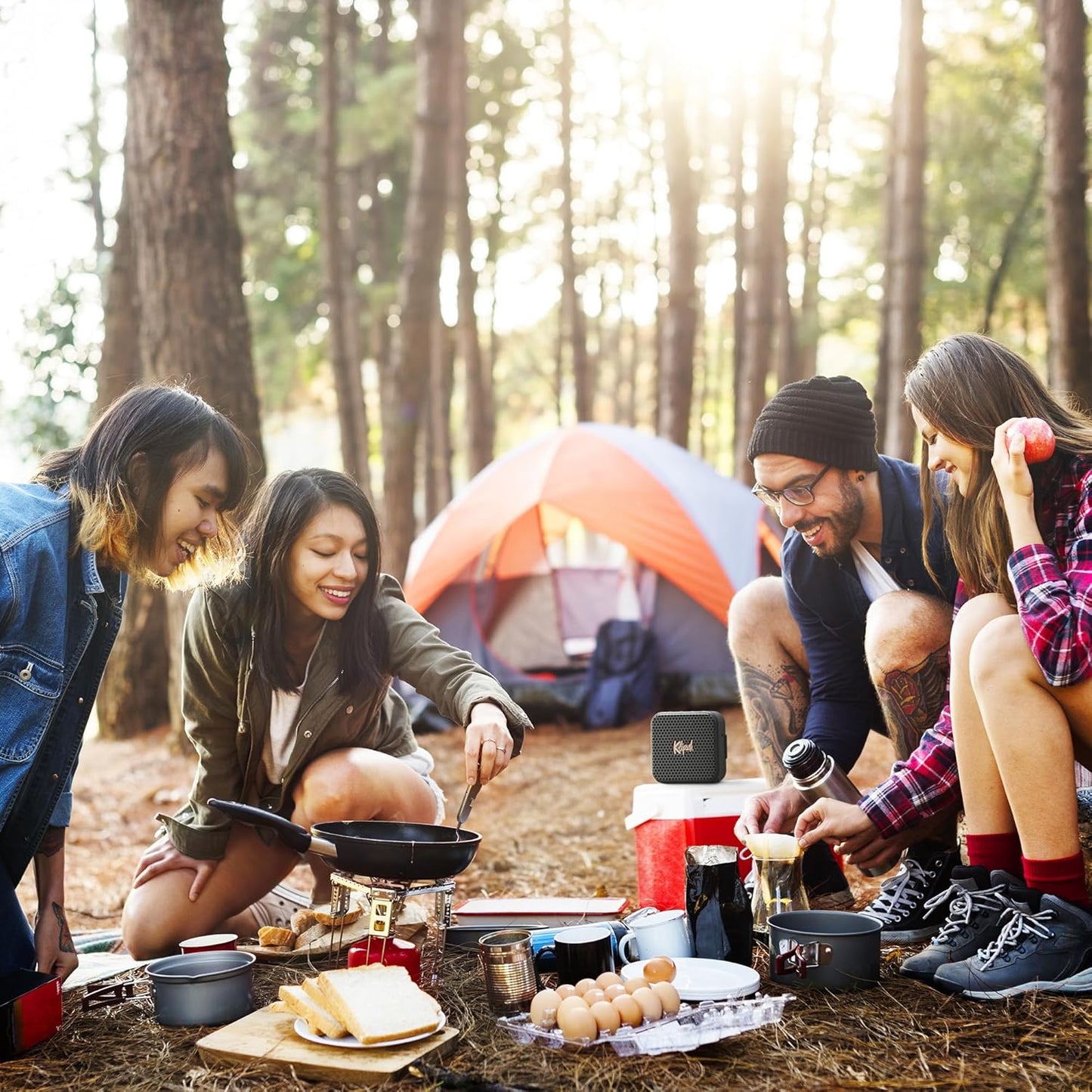 Klipsch The Austin Portable Bluetooth Speaker with a 1.5" Full Range Driver, IP67 dust and Waterproof Rating, 12 Hours of Playtime for a Premium Live Concert Experience