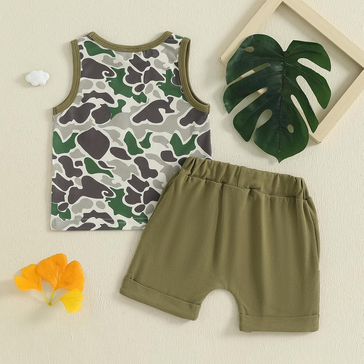 Kupretty Baby Boy Summer Clothes Sleeveless Tank Tops Vest T-Shirt + Casual Shorts Toddler Outfits Set
