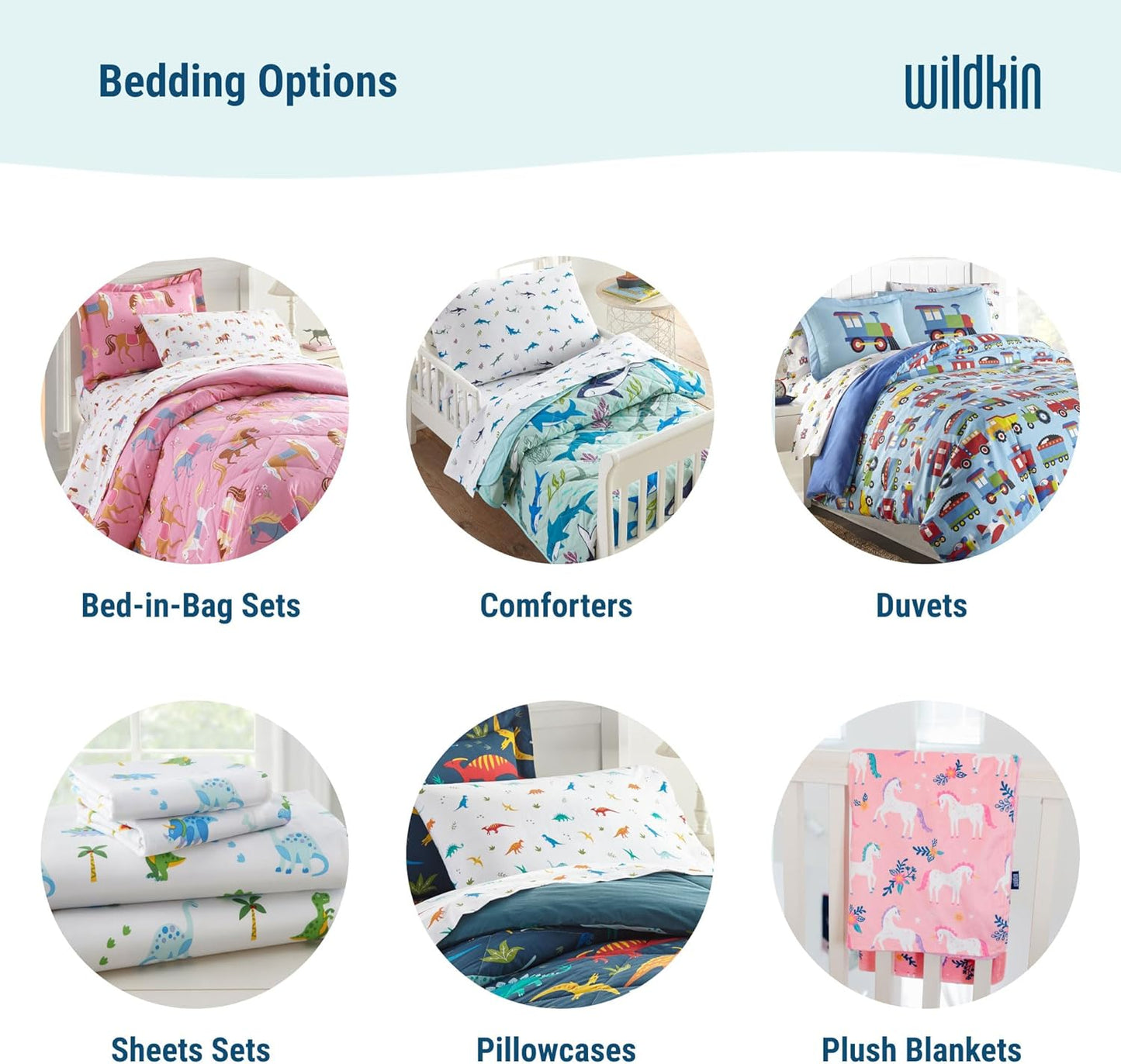 Wildkin Toddler Bed in a Bag – 4-Piece Microfiber Bedding Set with Comforter, Pillowcase & Sheets - Heroes