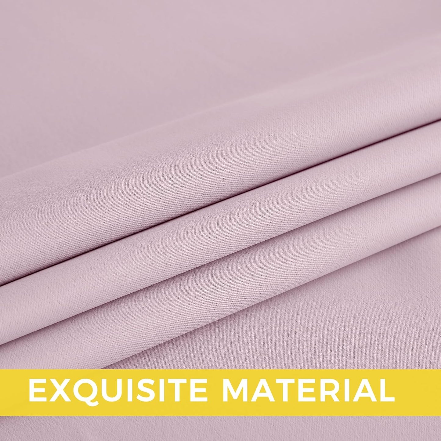 NICETOWN Pink Room Darkening Curtains for Bedroom 84 inches Long 2 Panels, Thermal Grommet Curtains for Living Room, Noise Reducing Privacy Window Treatment Shades for Nursery, Laundry Patio, W52