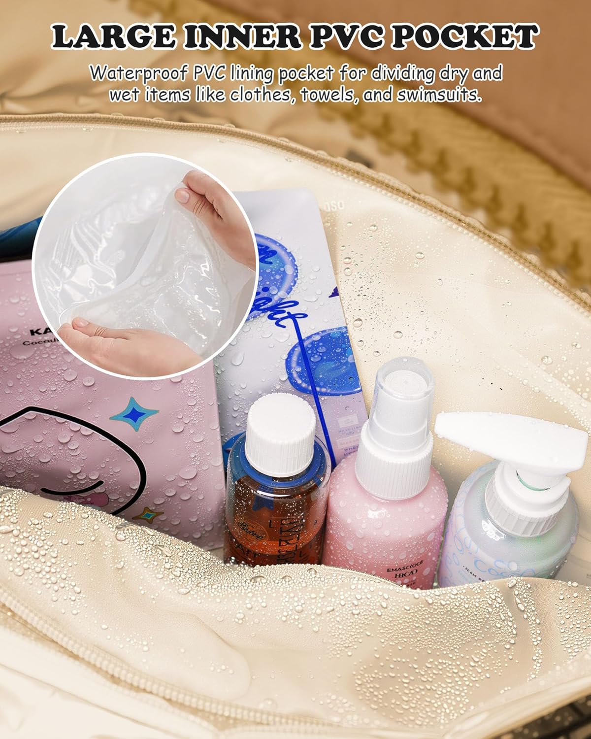 Duffle Bag with Letter, Carry On Bags for Women,Overnight Bag with Wet Pocket,Lightweight Travel Bags Personalized Gym Tote with Makeup Pouch-Daughter Birthday Gift