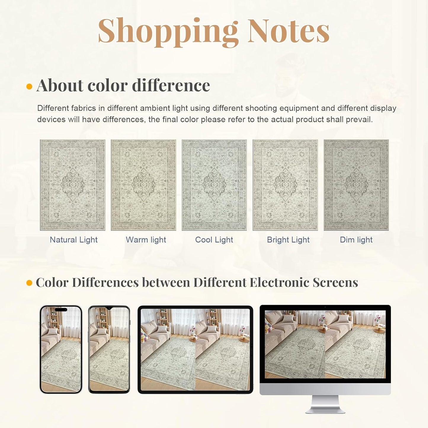 LIVEBOX Washable 2.5x8 Runner Rugs for Entryway Bathroom, Boho Kitchen Floor Mats Long Rug Runners for Hallways Non Slip, Farmhouse Low-Pile Carpet Runners for Laundry Room, Taupe