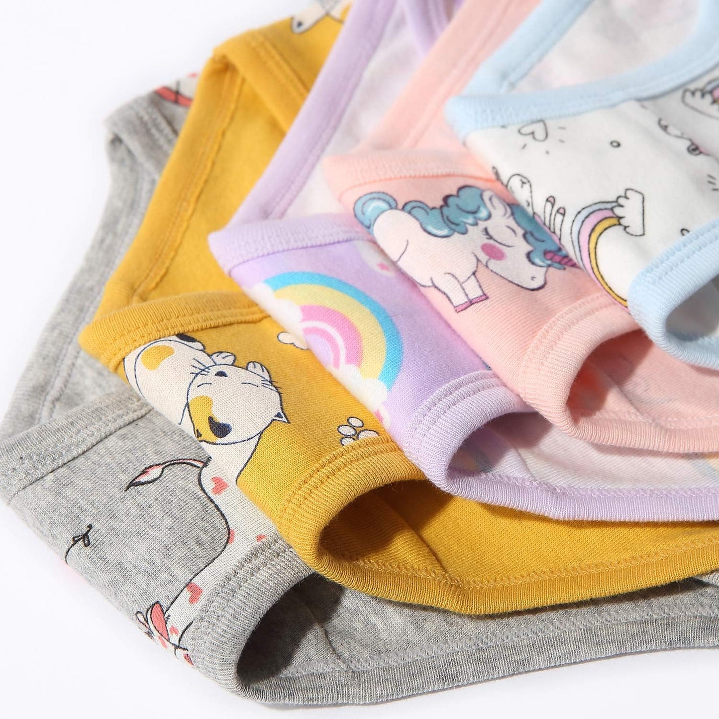 Girls' Cotton Brief Breathable Toddler Panties Kids Assorted Underwears 6-8 pieces