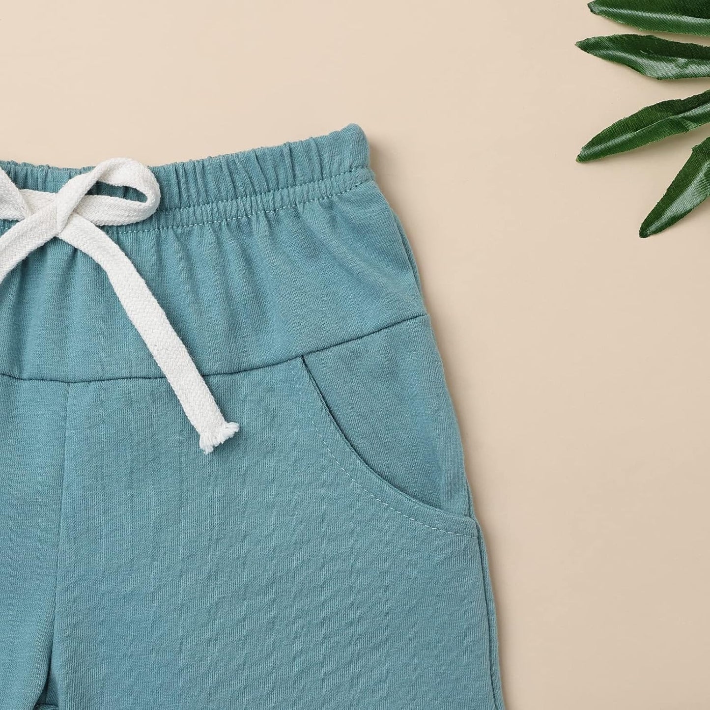 Baby Boy Clothes Toddler Boy Summer Outfits Short Sleeve Patchwork Top T-shirt & Pocket Pant Set 2 Piece 12 Months-4T