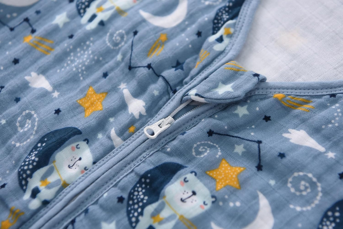 Baby Sleep Sack 2-4 T Boys & Girls Wearable Blanket 100% Organic Cotton 0.5 TOG Toddler Sleeping Sack 2- Way Zipper X-Large Bear