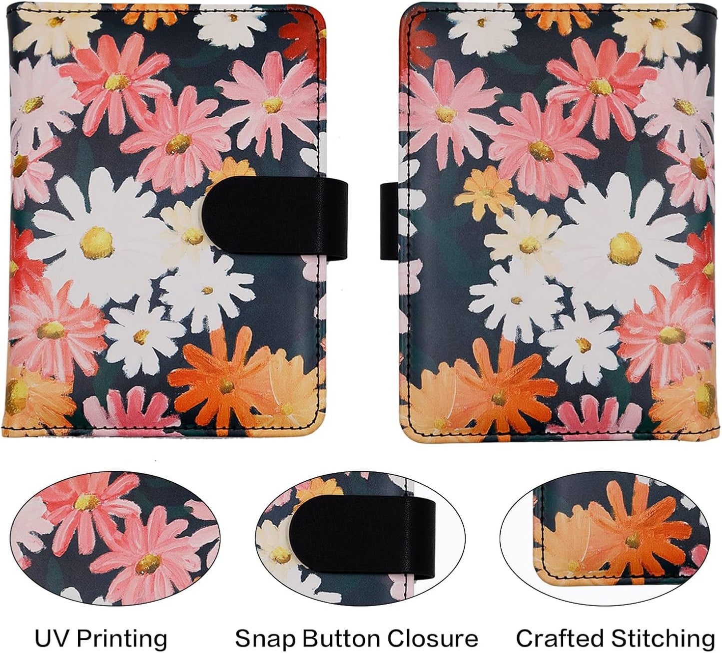 Melsbrinna Rfid Passport Holder for Travel women/Men, Cute Passport Wallet Rfid Blocking Card Slots, Rfid Passport Cover/CaseTravel Wallet, Passport Book Holder (1, Black1)