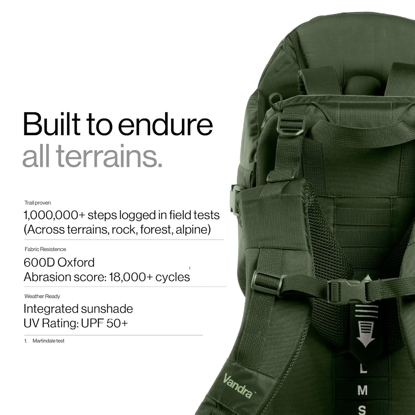 Vandra™ Forest - Scandinavian Hiking Baby Carrier Backpack - Gravity Lock™ Hard-Shell Frame - Nest Child Carrier for Toddler & Kids - Dust Bag, Alu Tag & More Included