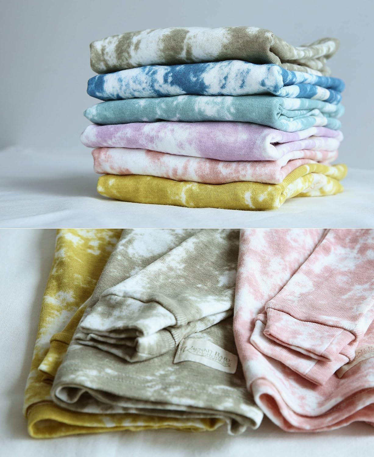 VAENAIT BABY 12M-12Y Toddler Kids Boys Girls 100% Cotton Marbling Tiedye Sung Fit Sleepwear Pajamas 2pcs Pjs Set