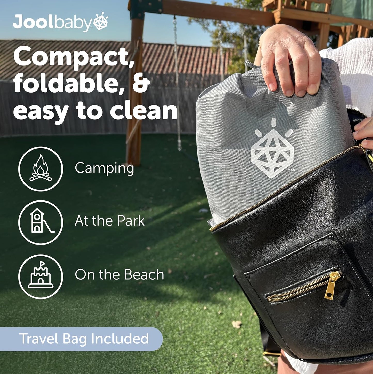 Jool Baby Portable Potty Training Chair with Travel Bag and 30 Liners, Foldable, Indoor/Outdoor Use, Camping (Sage)