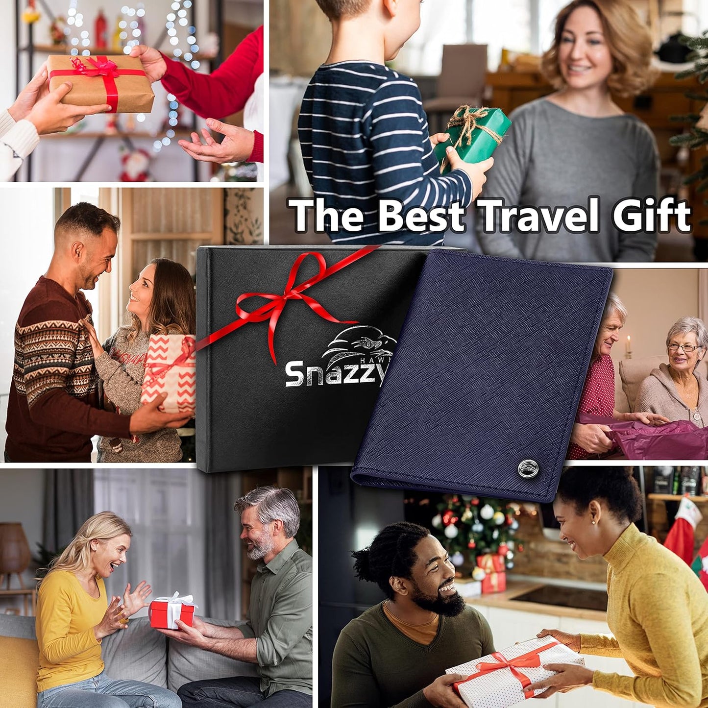 2 Passport Holder - Travel Essentials, RFID Blocking Wallet Credit Card Organiser, Plain Accessories Slim Cover For Men & Women