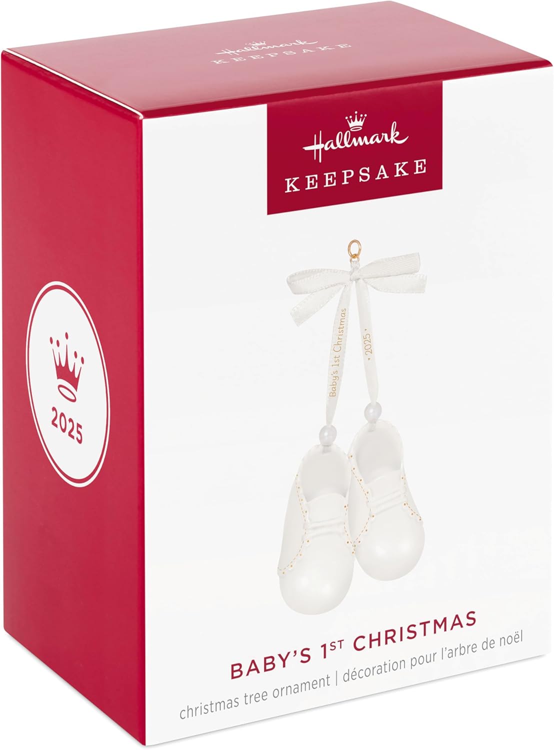Hallmark Keepsake Christmas Ornament 2025, Baby's 1st Christmas Baby Booties 2025, Porcelain