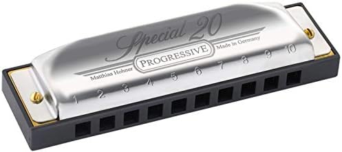 Hohner Special 20 Harmonica - Key of G Bundle with Case, Pouch, Online Manual, and Austin Bazaar Polishing Cloth