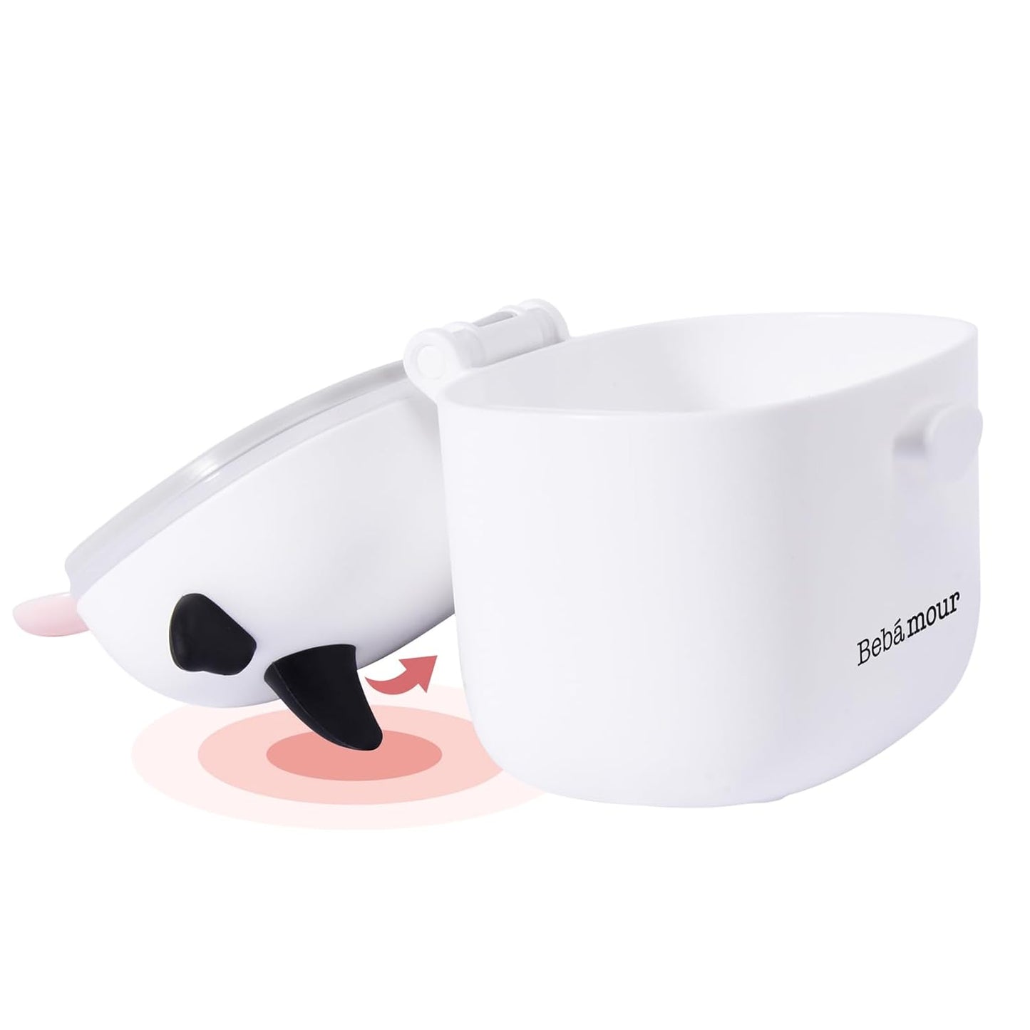 Bebamour Baby Formula Dispenser On The Go, Formula Container to Go, Formula Holder for Travel, Candy Fruit Snack Storage Container with Scoop and Leveller (Black)