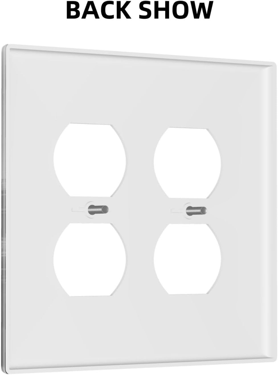 Foggy Forest Natural Scenery Retro Tree Pine Outlet Covers 2 Gang Double Duplex Decorative Light Switch Covers Electrical Wallplates Socket Faceplate for Bed Room Living Room Decor