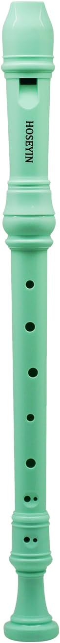 Alto Recorder Baroque style German style F Key 8 Holes Soprano Recorder for Beginners Kids students (Light green)