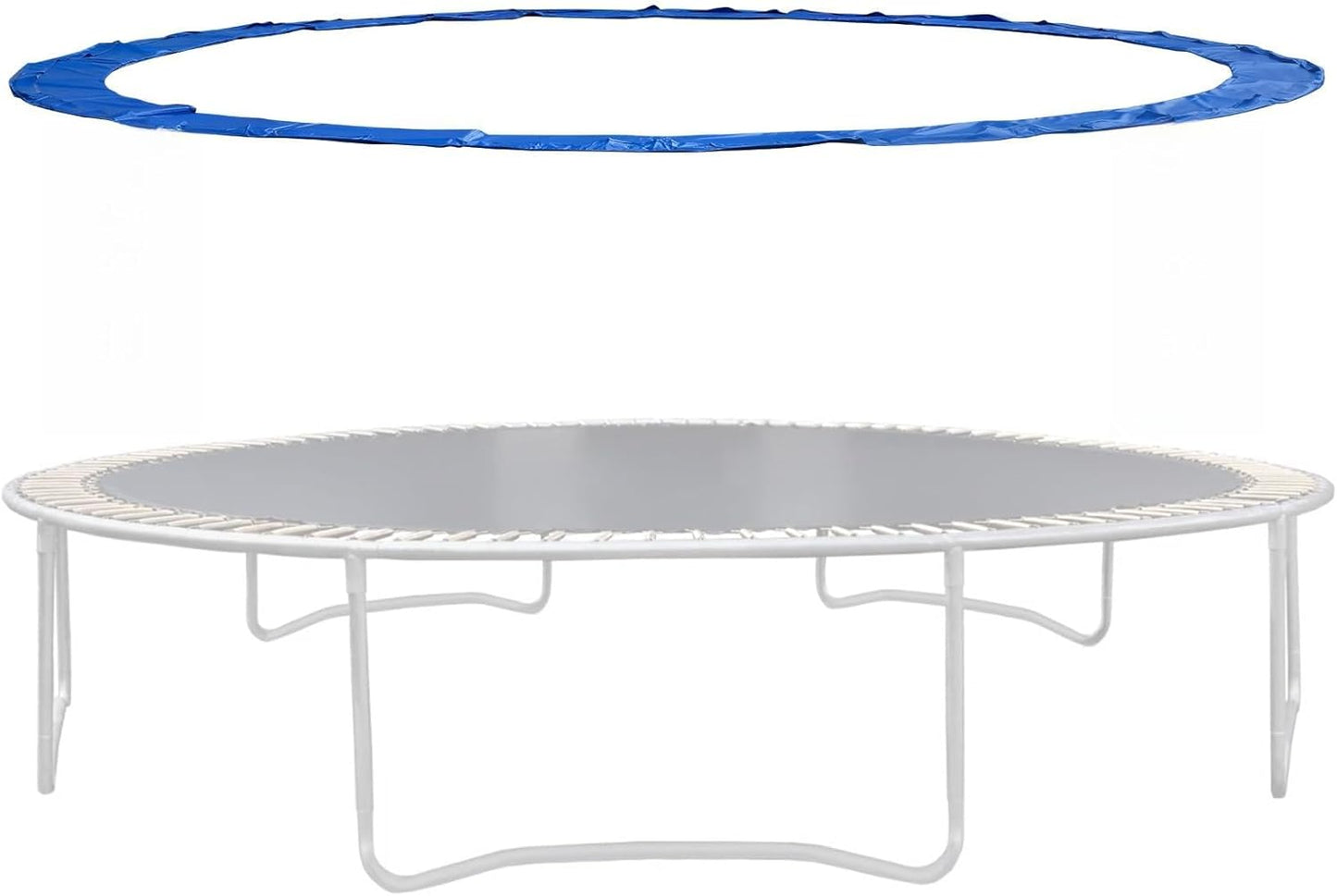 Trampoline Safety Pad 12FT 14FT Replacement Pad Safety Spring Cover, Waterproof Accessory, Round, Blue (Mat Only)