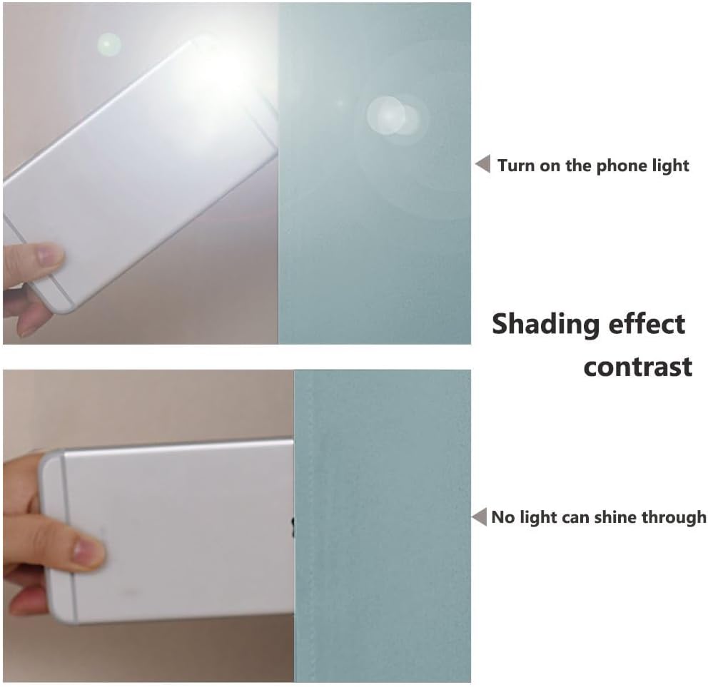 NICETOWN 100% Blackout Lined Curtains, Sky Blue, 1 Pair, 42" Width x 63" Length Each Panel, 2 Thick Layers Completely Blackout Window Treatment Panels Thermal Insulated Drapes for Kitchen