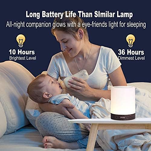 Bedside Lamp, Touch Lamp for Bedrooms, Table Lamp with Dimmable Warm Light, Rechargeable Portable Touch Sensor LED Color Changing RGB Night Light, Best Gifts for Baby, Teens, Kids Adults