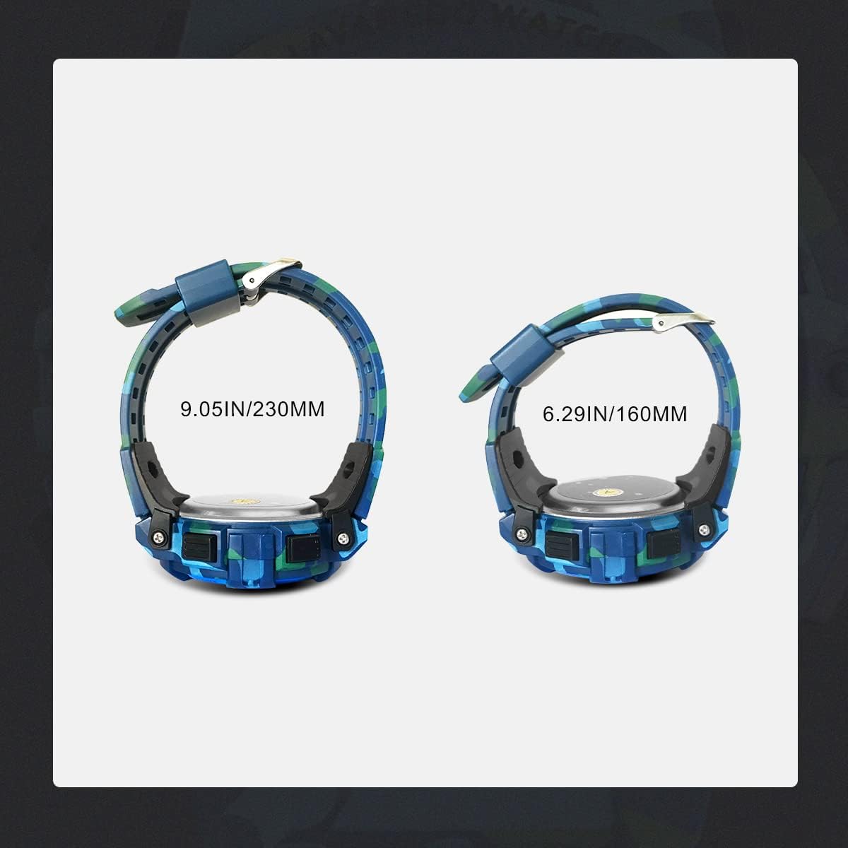 Kids Watch,Boys Watch for 3-15 Year Old Boys,Digital Sport Outdoor Multifunctional Chronograph LED 50 M Waterproof Alarm Calendar Analog Watch for Children with Silicone Band,Kids Gift