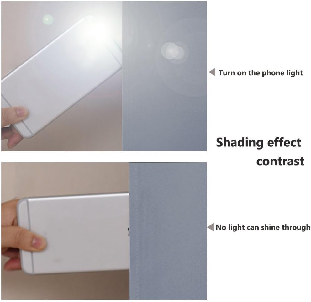 NICETOWN 100% Blackout Curtains for Windows, Pack of 2, Vintage Blue, 52" W x 102" L, Super Heavy-Duty Black Lined Total Darkness Drapes for Bedroom, Privacy Assured Window Treatment for Patio