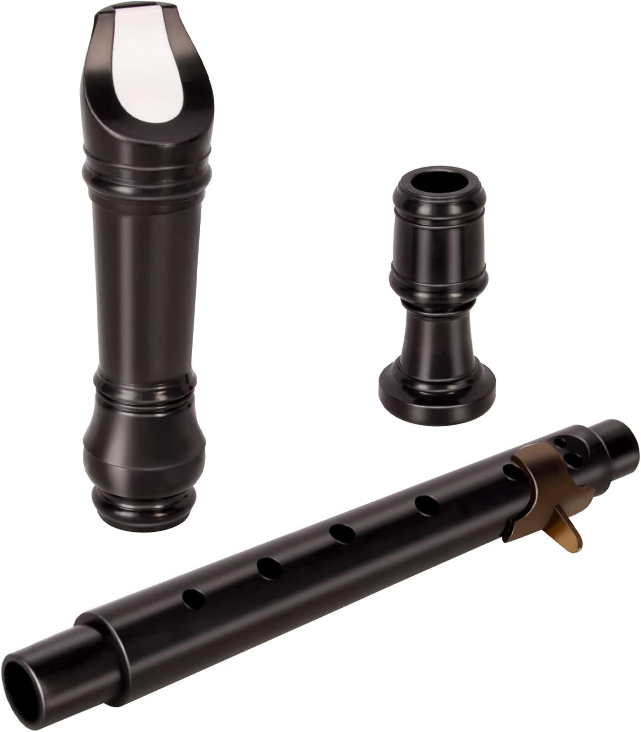 Eastrock Recorder Instrument German Style Soprano Recorder Brown 3 Pieces for Beginners with Cleaning Rod, Fingering Chart, Packing Bag, Thumb Rest