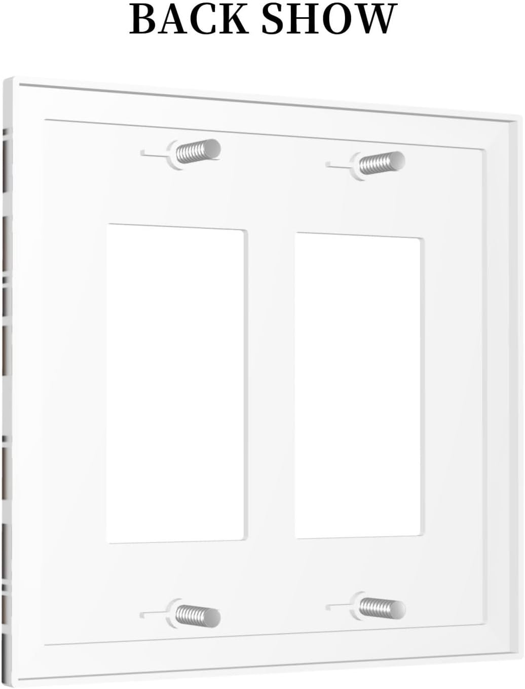 Decorative Outlet Covers Rustic Cowhide Highland Cow Milk Cow 2 Gang Double Gfci Rocker Electrical Wall Panels Light Switch Cover Plate For Farmhouse Home Decor