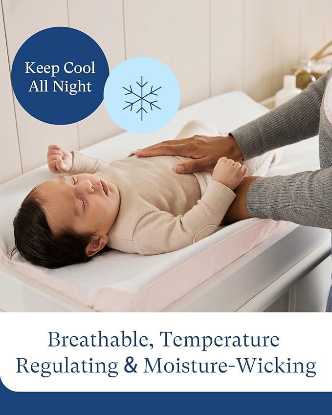 Supersoft Diaper Changing Pad Covers, 2-Pack Premium Bamboo Viscose Change Table Pad Covers for Baby Girls and Boys, Hypoallergenic Stretchy Changing Table Cover Sheets