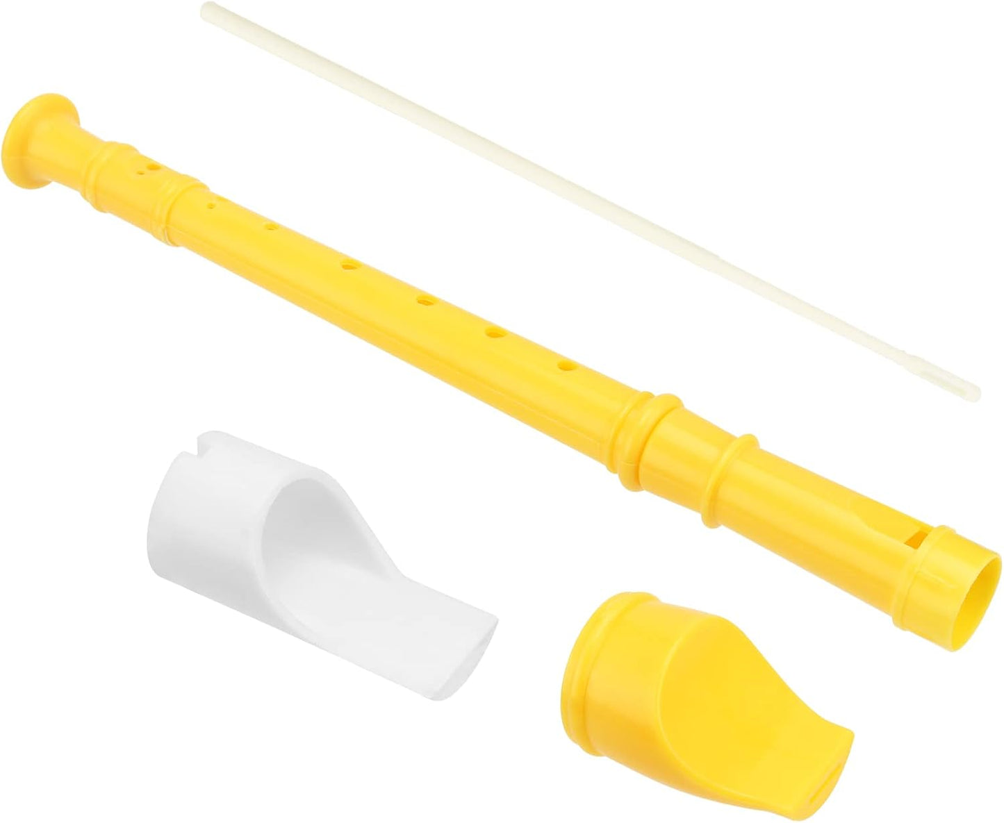 20 Pack Descant Soprano Recorder, 8 Hole Soprano Recorder Recorder Instrument with Cleaning Rod for Beginners, Yellow