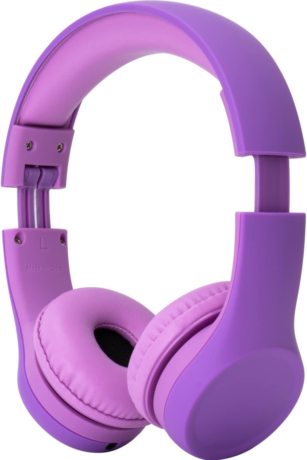 Snug Play+ Kids Headphones – Volume Limited 93dB for Safe Listening – Foldable, Durable Headphones for Toddlers, Boys & Girls – Tangle-Free Cord – Ideal for Travel, School, Tablets - Purple